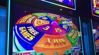 Super Wheel Blast Slot Machine Bonus - Miss Liberty