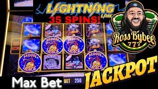 Major Jackpot! 35 Free Spin @ Max Bet! Lightning Link Moon Race Session @Choctaw