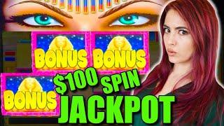 NICE JACKPOT on CLEO 2 | LANDED the BONUS GAME at $100/spin IN LAS VEGAS!