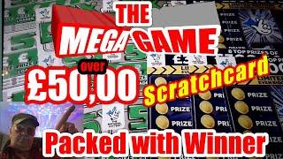 •Big Scratchcard Game•Lots of Cards•& Lots of Winners•£50.00 worth• Blue £300,000•classic•