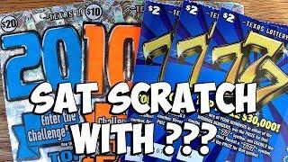 SAT SCRATCH WINS with ??? & ???  100X, 200X, 777  TEXAS LOTTERY Scratch Off Tickets