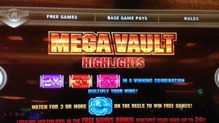 MEGA VAULT Slot machine (IGT)  SUPER BIG WIN BONUS! $2.00 Bet x 207