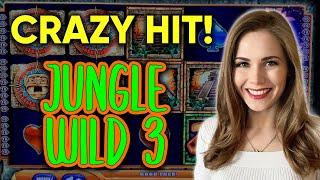 HUGE HIT! BONUS! Jungle Wild 3 Slot Machine! The Potential On This Game Is CRAZY!!