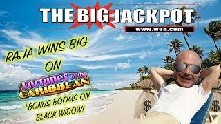 ️ RAJA WIN$ BIG on Fortunes of the Caribbean ️ BONUS BLACK WIDOW BOOM | The Big Jackpot