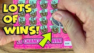 LOTS OF WINS!! REST OF THE PACK of Lady Luck!  TEXAS LOTTERY Scratch Off Tickets