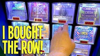 I BOUGHT THE ROW and WON!  Playing $200 TEXAS LOTTERY Scratch Offs