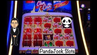 First day back, first machine. Look what happened! Can Can de Paris slot