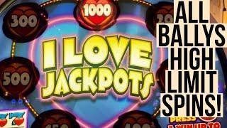Bally's BATTLE! Wild Times Vs. I LOVE Jackpots & Black & White 5 Times Pay Vs. Wild Rose 10 Spins!