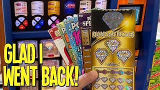 GLAD I WENT BACK! $50 Diamond Riches  $190 TEXAS LOTTERY Scratch Offs
