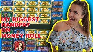 My BIGGEST Handpay Jackpot on Money Roll Slot Machine!