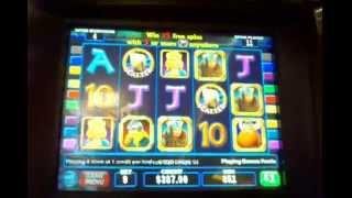 IGT Valhalla slot machine  Big WIN bonus 15 free spins High Limit $1 denom