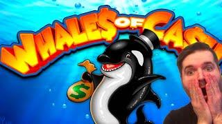 RARE Triggering DOUBLE BONUSES On A Single Spin On Whales Of Cash Slot Machine!