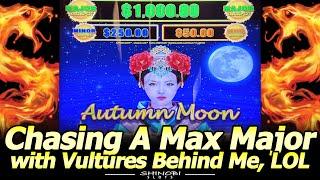 Chasing a Maxed Out Major in Vegas! Playing Dragon Link Autumn Moon at the Palms Casino!