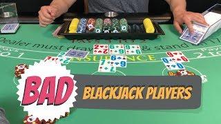 Bad Blackjack Table - Leave the table if the others play this bad - NeverSplit10s