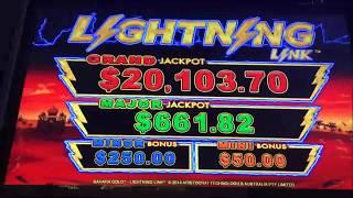 CHASING $20,000 GRAND! Lightning Link slot machine!!!
