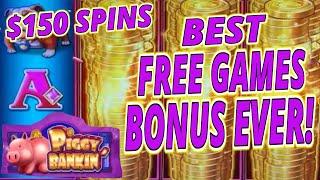 BEST FREE GAMES JACKPOT OF ALL TIME!  HIGH LIMIT PIGGY BANKIN BONZANA!