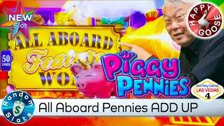 ️ New  Piggy Pennies All Aboard Slot Machine Big Bonus
