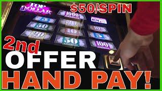 $50/Spin Top Dollar HAND PAY   High Limit Slot Machine Pokies  Brian Christopher