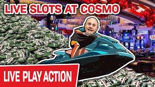 Live Slots @ The Cosmopolitan in Vegas  Getting Ready for SERIOUS SPINS Next Hour…