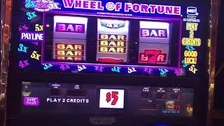 Wheel Of Fortune 3x 4x 5x $5 Slot Machine - High Limit - Free Spins