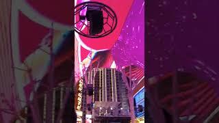 Busy Friday Night at Fremont Street Experience Downtown Las Vegas