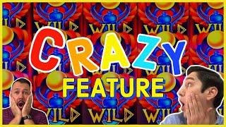 This SLOT Machine has a CRAZY Feature that pays CRAZY BUCKS