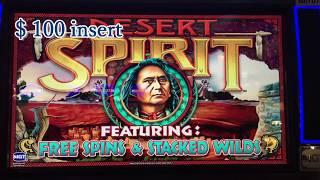 Akafuji Slot DESERT SPIRIT Slot Machine 2c Bet $4 and GYPSY FIRE Slot 5c Bet $5, San Manuel Casino
