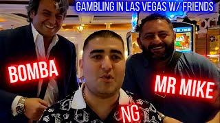Gambling In Vegas With MR MIKE SLOTS & BOMBA SLOTS | Live Slot Play At Casino W/ Friends