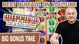 BEST BUFFALO SLOTS ON YOUTUBE!  MINI BOOM Playing Buffalo Diamond