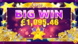 Gold Star Slot Features & Game Play - Big Win - by Red Tiger