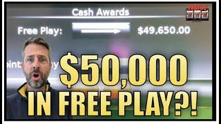 THE CASINO JUST GAVE ME $50,000 in FREE PLAY....  by accident!