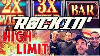 Friends ROCKIN'  the HIGH LIMIT for 30 Minutes!!  Slot Machine Pokies at San Manuel Casino