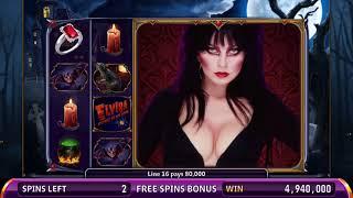 ELVIRA: MISTRESS OF THE DARK Video Slot Casino Game with an ELVIRA FREE SPIN BONUS