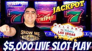$5,000 On High Limit Slot Machines - HANDPAY JACKPOT & Live Slot Play In Las Vegas At The Cosmo !
