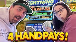 4 HANDPAY JACKPOTS  BEFORE  we even CHECKED INTO OUR ROOM!