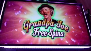 $3 bet WMS World of Wonka Grandpa Free Spins slot machine