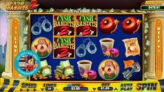 CASH BANDITS 2 slot machine by RTG gameplay   PlaySlots4RealMoney