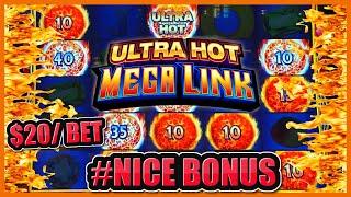 HIGH LIMIT Ultra Hot Mega Link INDIA $20 Bonus Round Slot Machine Casino NICE WINNING SESSION!