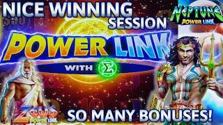 NEW SLOT ️HIGH LIMIT Power Link Zeus & Neptune Max Bet $30 Bonus Round Slot Machine Casino NICE WIN