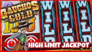 GAUCHO'S GOLD SLOT JACKPOT/ WILD REELS HIGH LIMIT/ FREE GAMES/ MAX BETS/ HUGE JACKPOTS