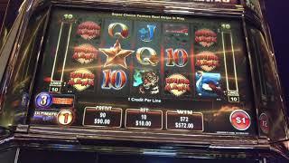 HUGE WIN Rhino Rumble 2 HIGH LIMIT Ainsworth Slot machine pokie Free spins bonus $10 bet
