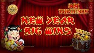$$ Huge Win $$ JACKPOT $$ - 88 fortunes - Slot Machine Bonus