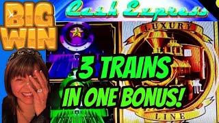 OMG! 3 TRAINS IN 1 BONUS-BIG WIN!