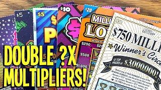 DOUBLE MULTIPLIERS!  $105/TICKETS! $30 TICKET, HEARTS + MORE!  TX Lottery Scratch Offs