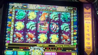 IGT Mystical Mermaids .25 denom high limit  Free spin bonus slot machine