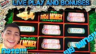 LIVE PLAY on Fast Money Slot Machine with Bonuses