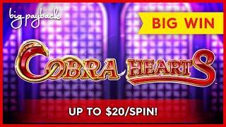Cobra Hearts Slot - UP TO $20/SPIN, EXHILARATING SESSION!