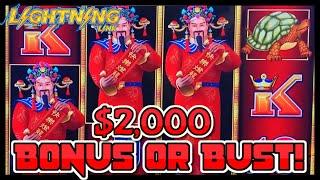 $2k Into HIGH LIMIT Lightning Link Happy Lantern ️$25 Bonus Round Slot Machine Casino