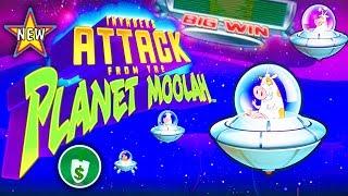 ️ New -  Invaders Attack from the Planet Moolah slot machine, 3 sessions, bonuses