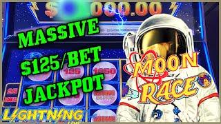 HIGH LIMIT Lightning Link Moon Race MASSIVE HANDPAY JACKPOT $10K+ ️$125 Bonus Round Slot Machine